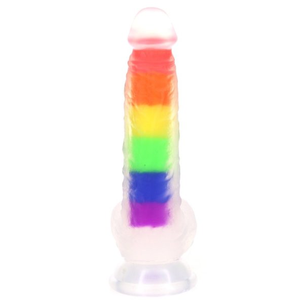 (image for) Double Layer Rainbow Dildo 7.4 inch