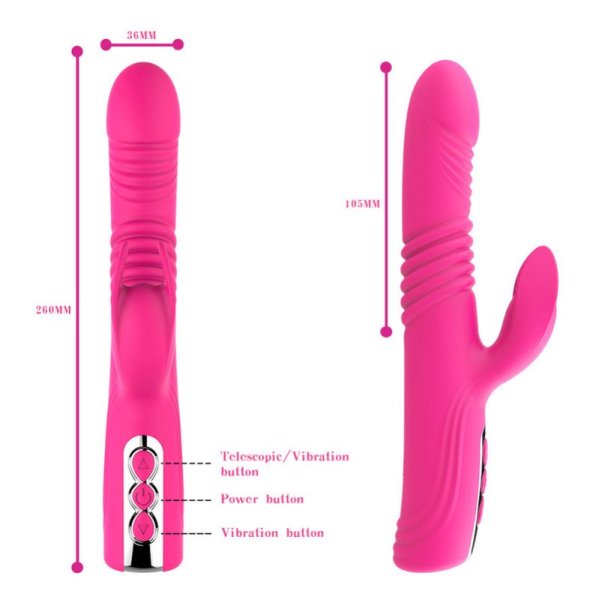 (image for) Thrusting Silicone Rabbit Vibrator