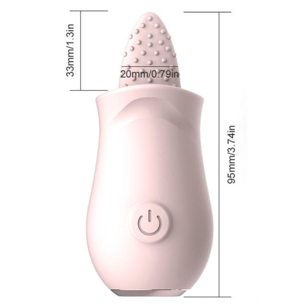 (image for) Silicone Flower Shape Vibrator with Tongue
