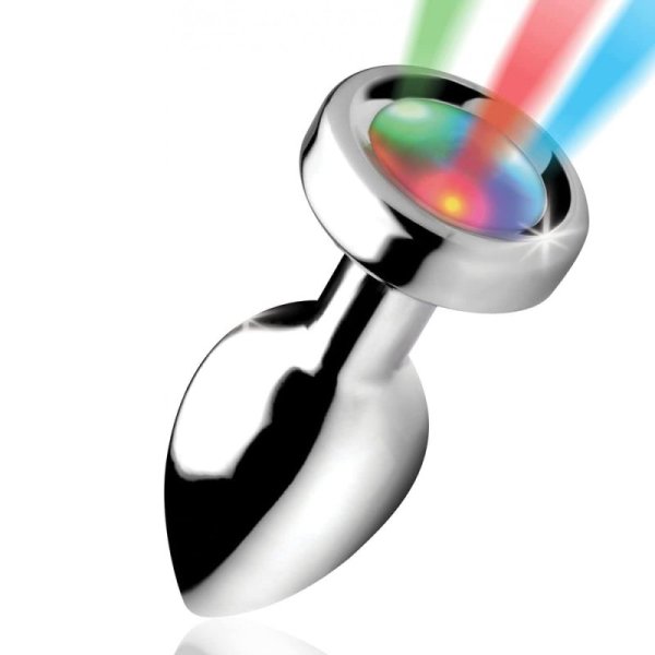 (image for) Colorful Light Stainless Steel Butt Plug