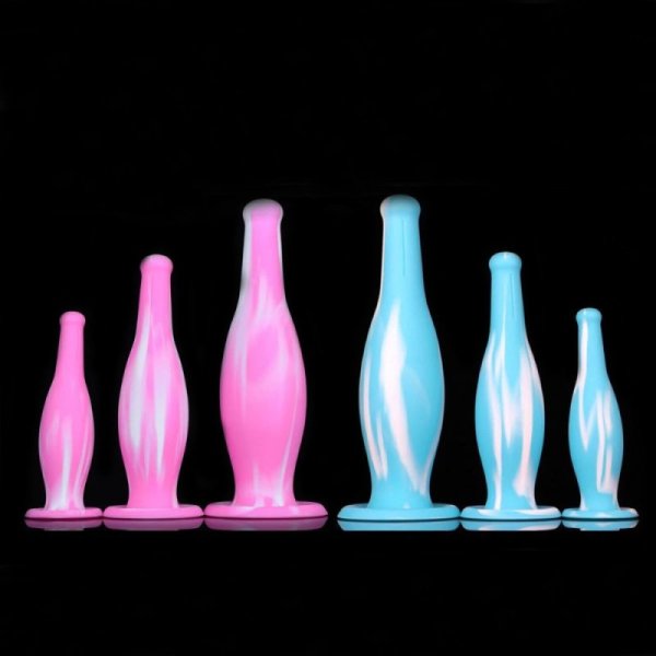 (image for) Bottle Soft Silicone Butt Plug - Colorful