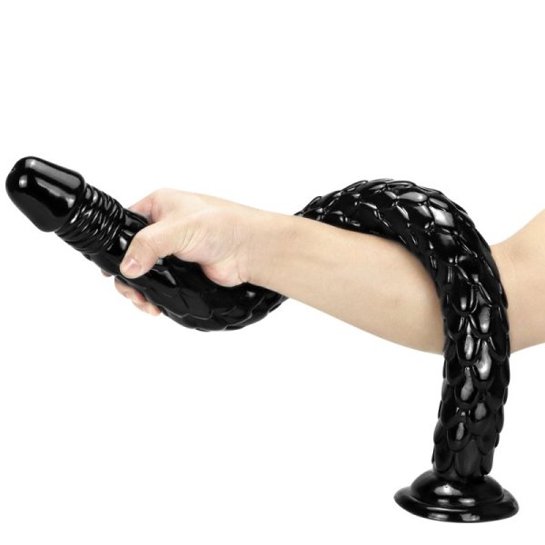 (image for) Scale Pattern 62 cm/24.4 inch PVC Dildo