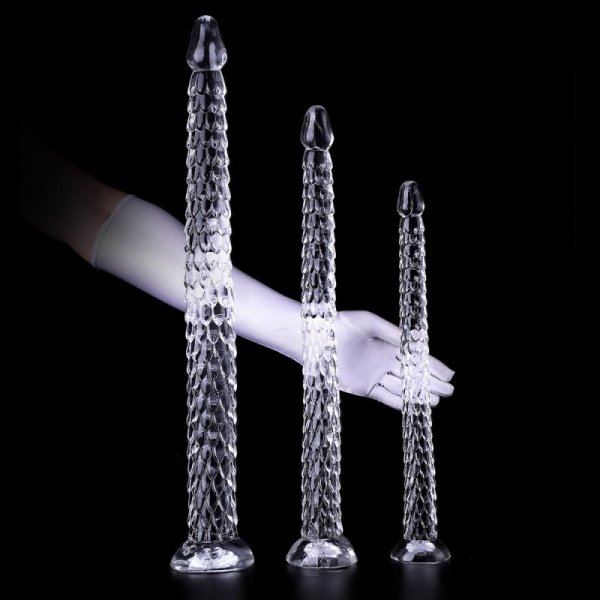 (image for) Jelly Clear Color Long Anal Dildo