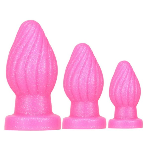 (image for) Spiral Silicone Butt Plug