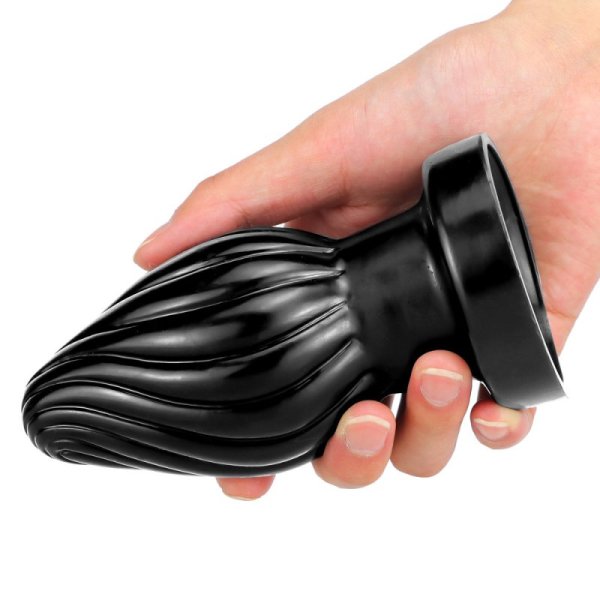(image for) Spiral Silicone Butt Plug