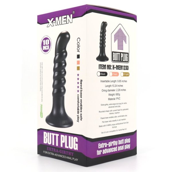 (image for) PVC Extra-girthy 9.6 inch Prostate Plug