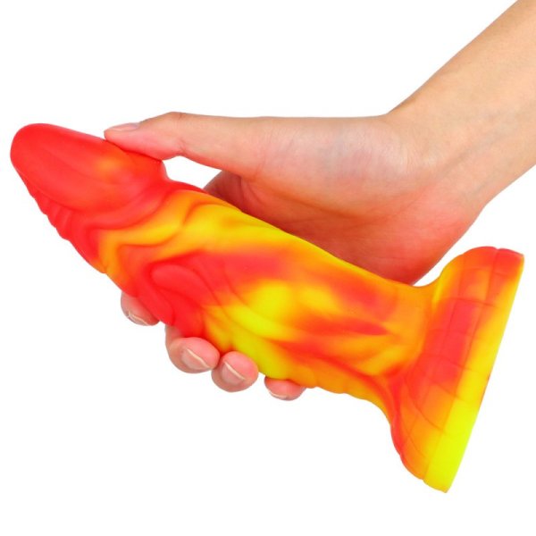 (image for) Little Monster Silicone Dildo - Yellow