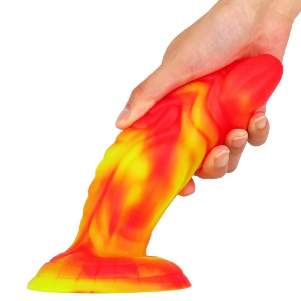 (image for) Little Monster Silicone Dildo - Yellow
