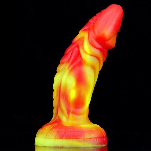 (image for) Little Monster Silicone Dildo - Yellow
