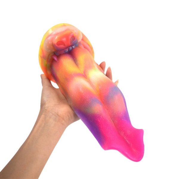 (image for) Luminous Silicone Dildo -Tongue