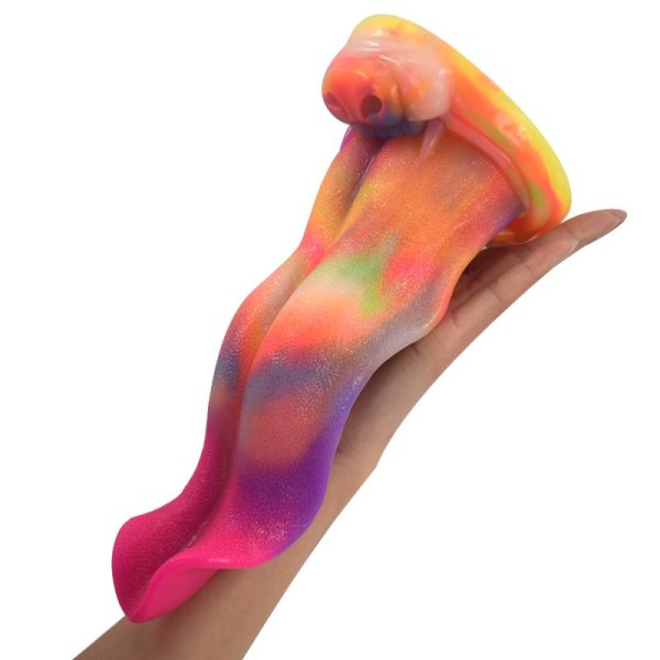 (image for) Luminous Silicone Dildo -Tongue