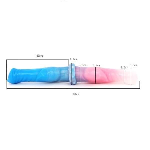 (image for) Double Color Dual Ended Dildo - 08