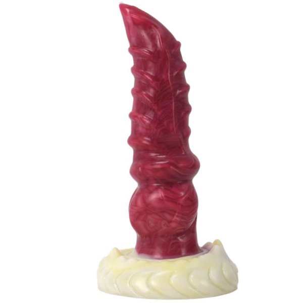 (image for) White Base Hellfire Silica Gel Dildo - 10
