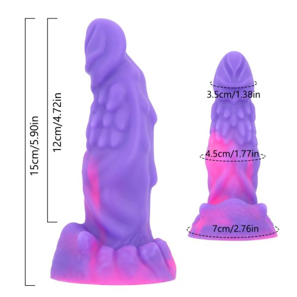 (image for) Mixed Color Liquid Silicone Dildo - A