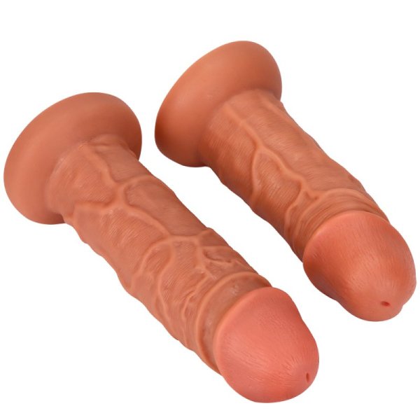 (image for) Liquid Silicone Eggless Dildo - Warped