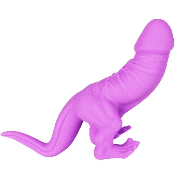 (image for) Dinosaur Silicone Dildo - Purple