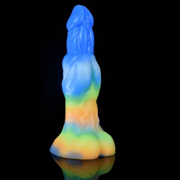 (image for) Triple Function Squirting Luminous Dildo - 02