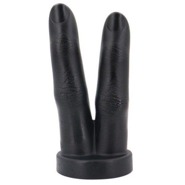 (image for) PVC Large 10.4 inch Double Finger Cock