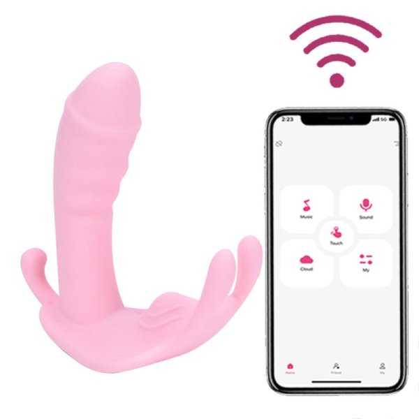 (image for) Butterfly Strap-on vibrator - APP Smart