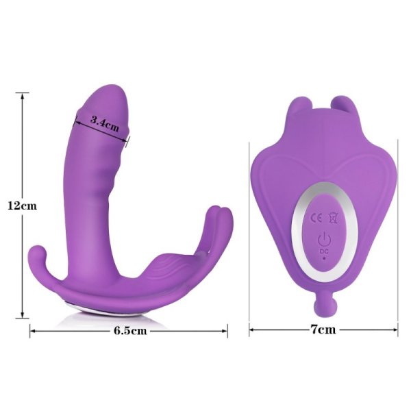 (image for) Butterfly Strap-on vibrator - Wireless