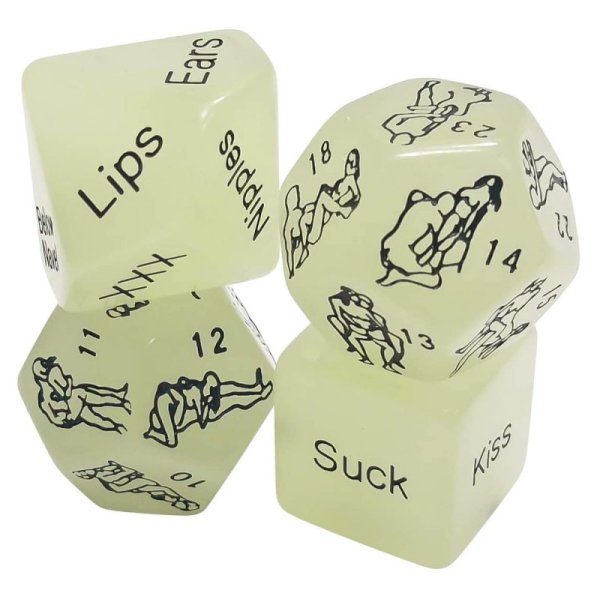 (image for) 4Pcs Luminous Sexy Dice