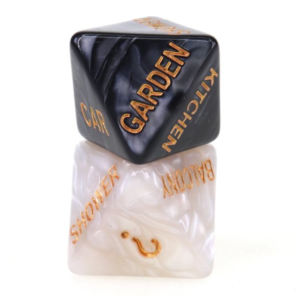(image for) 5 PCS Fun Acrylic Dice Love Dice