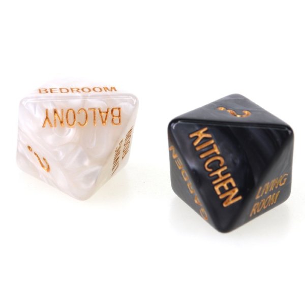 (image for) 5 PCS Fun Acrylic Dice Love Dice