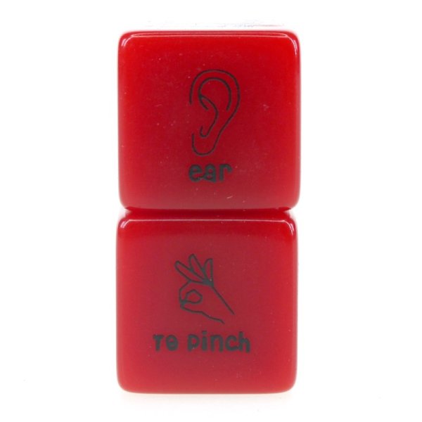 (image for) Red Acrylic Dice Game Sexy Toy