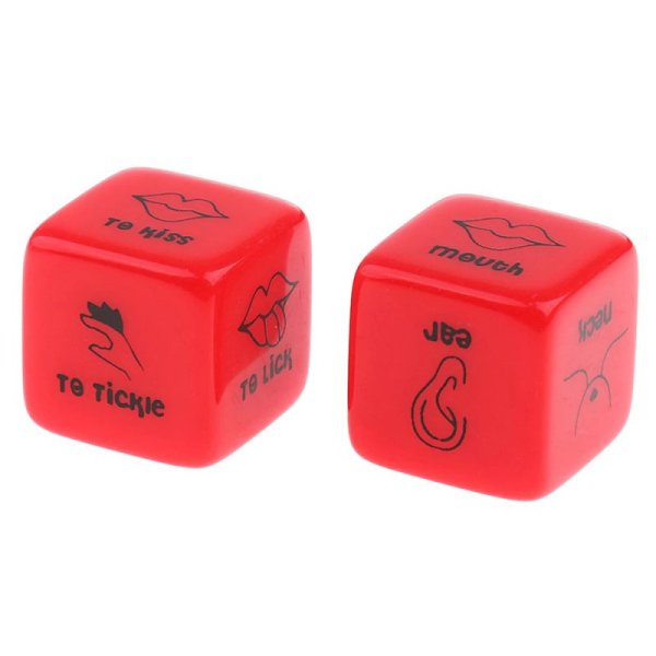 (image for) Red Acrylic Dice Game Sexy Toy