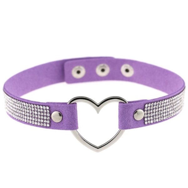 (image for) Rhinestone Collar With Heart