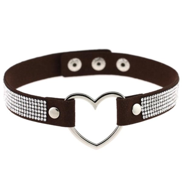 (image for) Rhinestone Collar With Heart