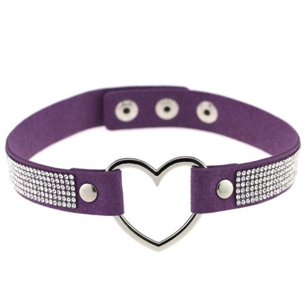 (image for) Rhinestone Collar With Heart