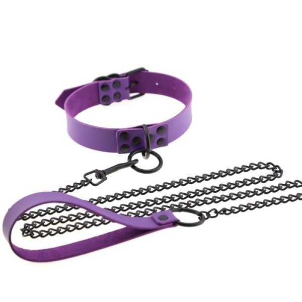 (image for) Colorful O Ring Punk Collars With Lead