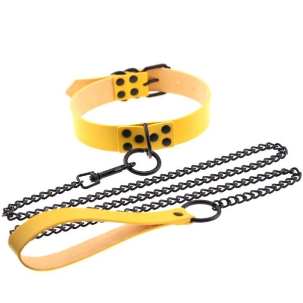 (image for) Colorful O Ring Punk Collars With Lead