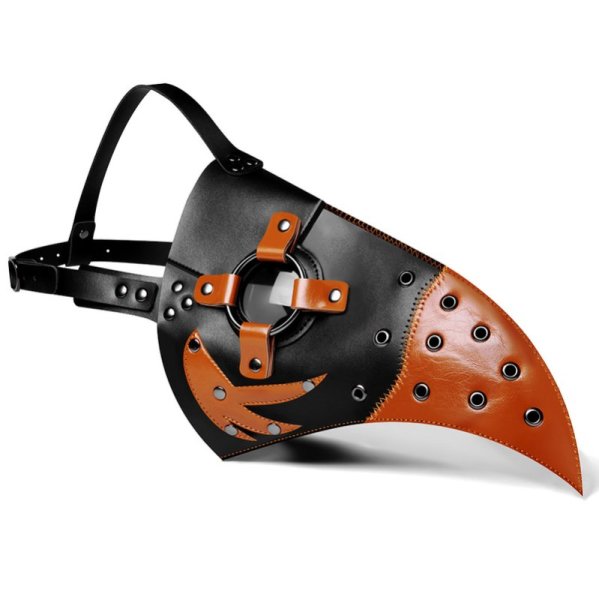 (image for) Steampunk Double Color Hooked Beak Mask