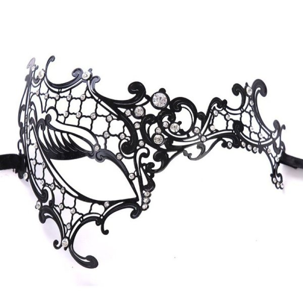 (image for) Metal Iron One-Eyed Diamond Masquerade Mask