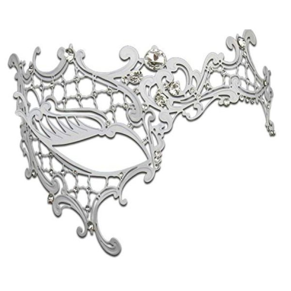 (image for) Metal Iron One-Eyed Diamond Masquerade Mask