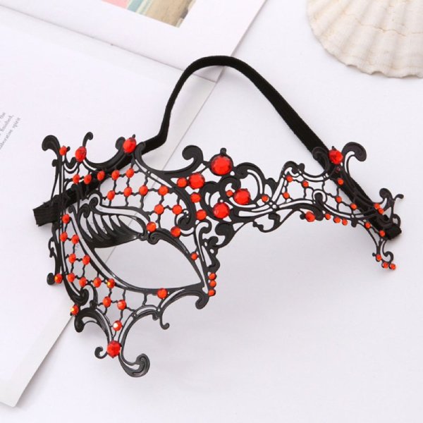 (image for) Metal Iron One-Eyed Diamond Masquerade Mask