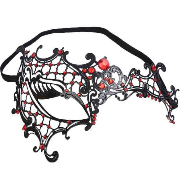 (image for) Metal Iron One-Eyed Diamond Masquerade Mask