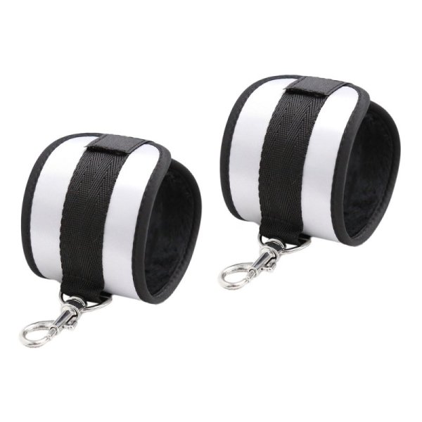 (image for) Over The Door Bondage Cuffs - Silver