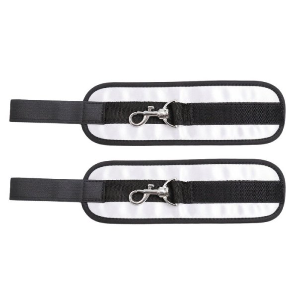 (image for) Over The Door Bondage Cuffs - Silver