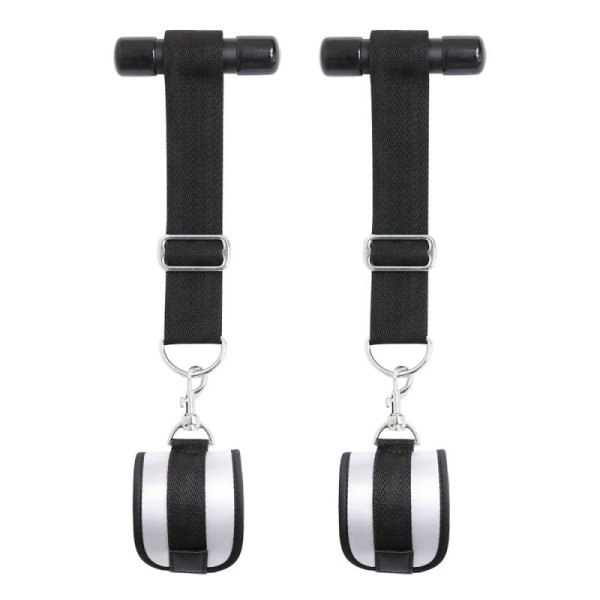 (image for) Over The Door Bondage Cuffs - Silver