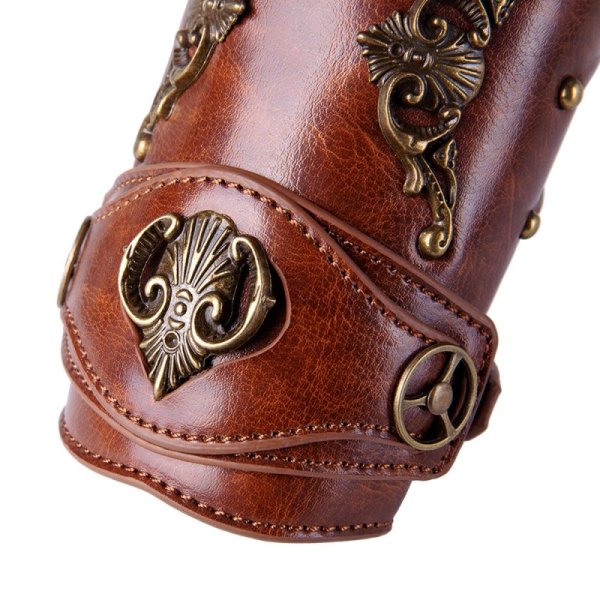 (image for) Steampunk Retro Knight Leather Arm Cuff