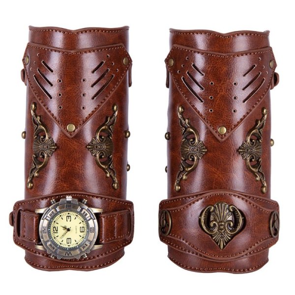 (image for) Steampunk Retro Knight Leather Arm Cuff