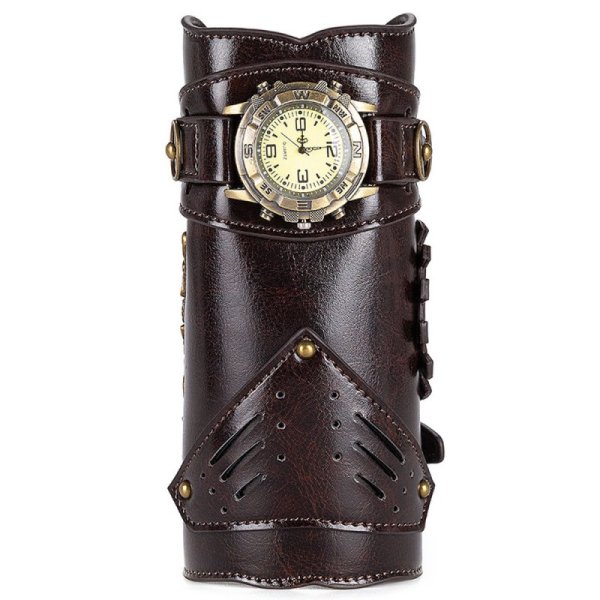 (image for) Medieval Unisex Faux Back Leather Bracer Arm Cuff