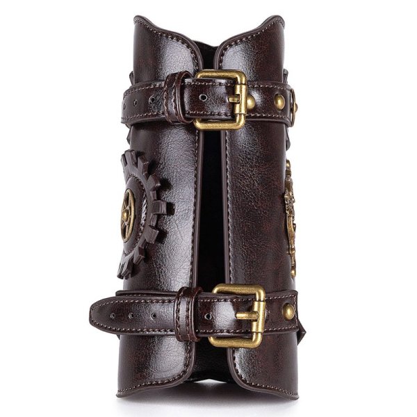 (image for) Medieval Unisex Faux Back Leather Bracer Arm Cuff