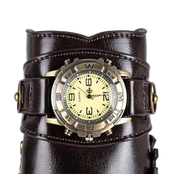(image for) Medieval Unisex Faux Back Leather Bracer Arm Cuff