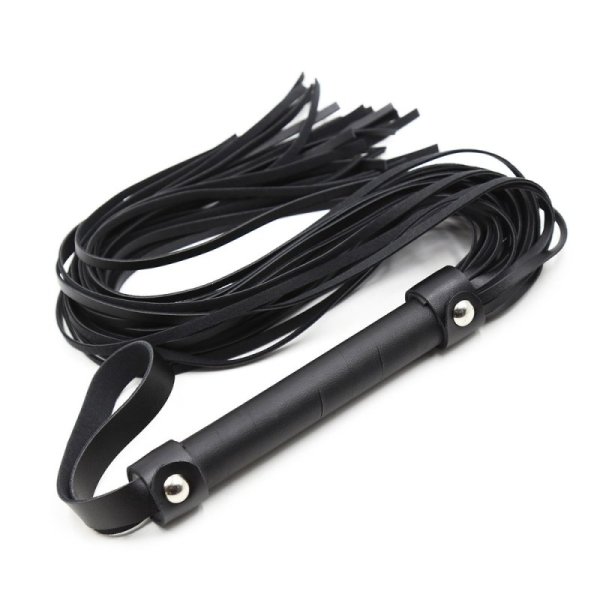 (image for) Black Adult Leather Flogger