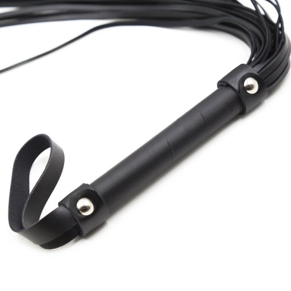(image for) Black Adult Leather Flogger