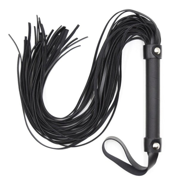 (image for) Black Adult Leather Flogger